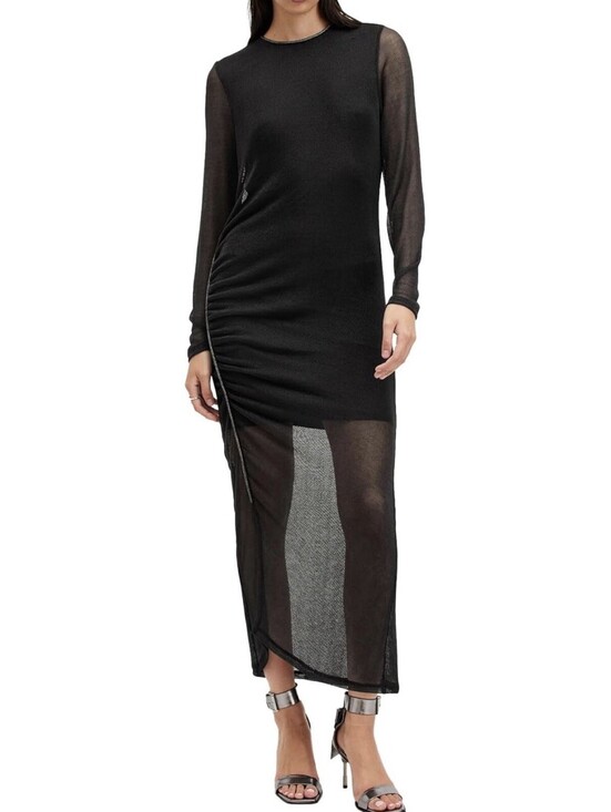 All Saints Dresses & Skirts - All Saints Black Nora Sparkle Shimmer Dress Size US 12 Black Simmer NWT